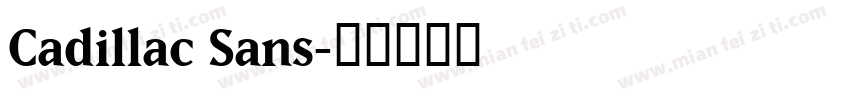 Cadillac Sans字体转换